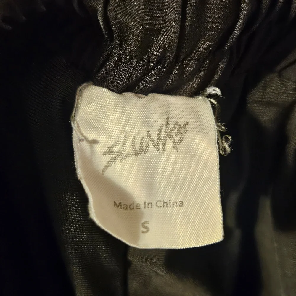 Slunks Mens Black Board Shorts Small Elastic Waist Recycled Stretch Swim Trunks